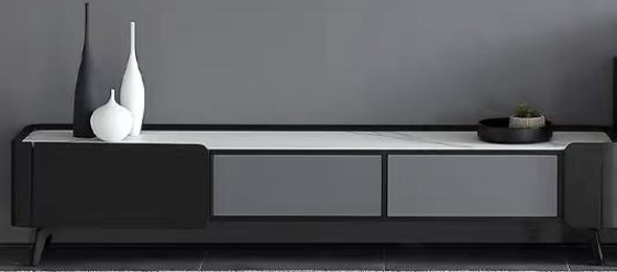 实木岩板电视柜